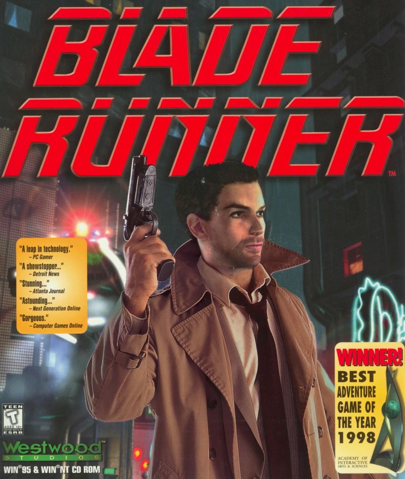 Okładka gry 'Blade Runner'