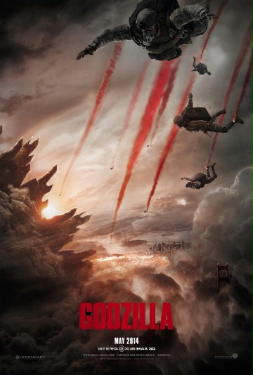 Plakat z filmu 'Godzilla (2014)'